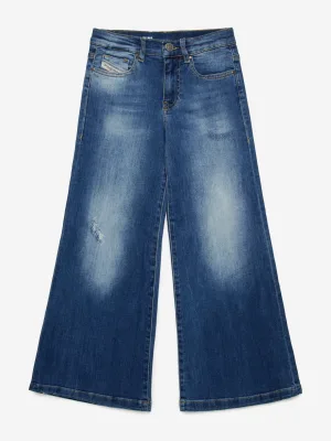Meisjes 1978 Flared Jeans in Blauw