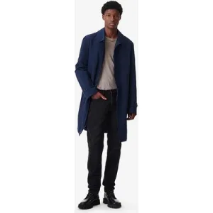 IRO Paris Milot Single Breasted Coat In Navy