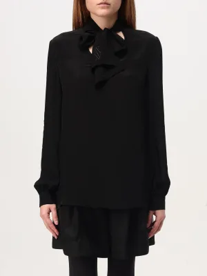 Zijden Tieneck Blouse