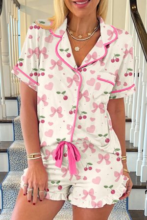 Kersen Strik Pyjama Set