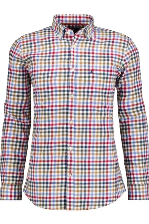 RAGMAN Overhemd rood/blauw, Ruit