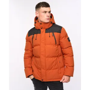 Men’s Crosshatch Menray Jacket in Orange