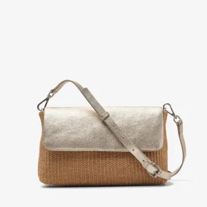 Sommerige Kleine Champagne Leren Tas