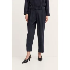 Bugatti Bandplooibroek Elegant met krijtstrepen en stretch