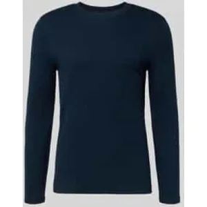 MCNEAL Shirt met lange mouwen, structuurmotief en ronde hals