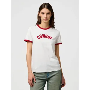 Dames-T-shirt Wrangler Ringer