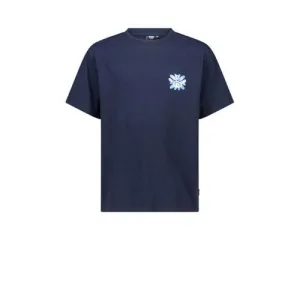 America Today T-shirt met backprint donkerblauw