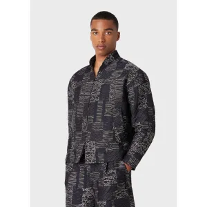 Heren Emporio Armani bomberjack in blauw