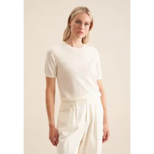 seidensticker Gebreide trui Zwarte roos 1/2 ronde hals