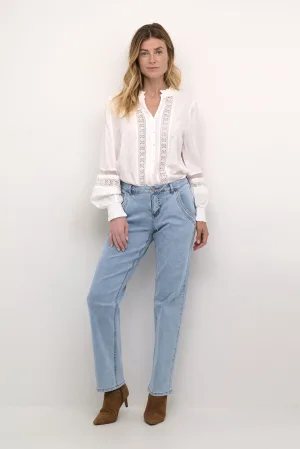 Jeans Curved fit light blue