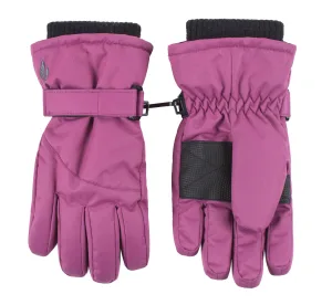Meisjes Winter Fleece Gevoerde Thermische Ski Sneeuw Handschoenen – Roze