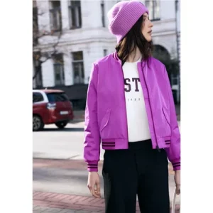 Street One Studio Dames Blouson met college details in Pink