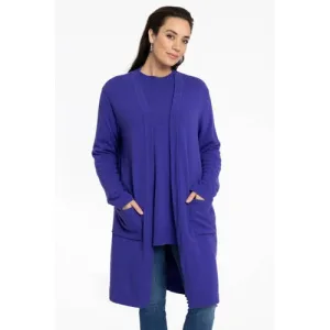 YOEK gebreid vest paars