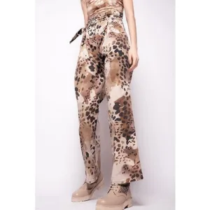 PINKO Piacenza Pantalone Pj631 Drill Beige/brown Multi-colour