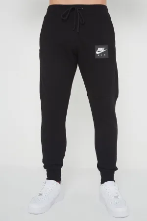Nike Air heren fleece joggingbroek in zwart