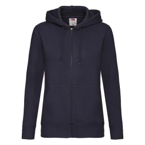 Fruit of the Loom Dames/Dames Lady Fit Full Zip Hoodie (Deep Navy)