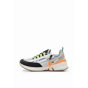 Damestrainers met rits Desigual Patchwork