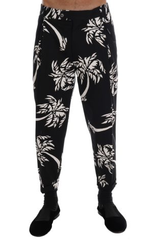 Dolce & Gabbana Mannen Zwart Boom Katoen Stretch Broek