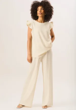 Trekbroek met getextureerde elastische taille