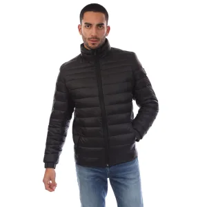Men’s Boss Oden2 Quilted Jacket in Black