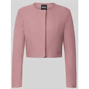 Boss Boxy fit korte blazer van pure scheerwol, model ‘JICENA’