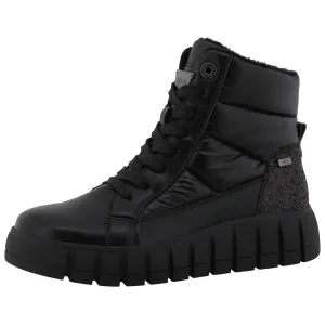 Tom Tailor Veterschoenen Wig enkellaarsjes, plateau laarzen met ritssluiting