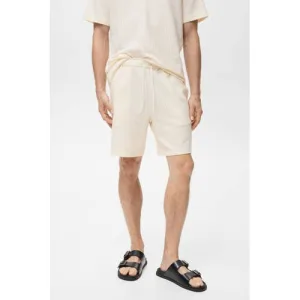 Mango Man regular casual short ecru