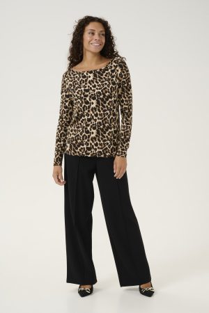 T-shirt met lange mouwen Straight fit animal