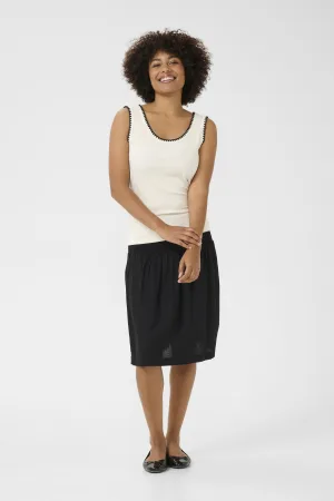 Jersey top Slim fit white