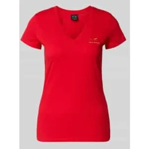 Armani Exchange T-shirt met labelstitching