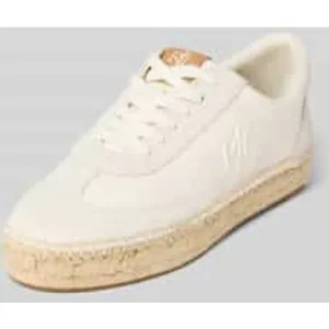 Lauren Ralph Lauren Sneakers van een mix van leer en textiel, model ‘LUIZE’