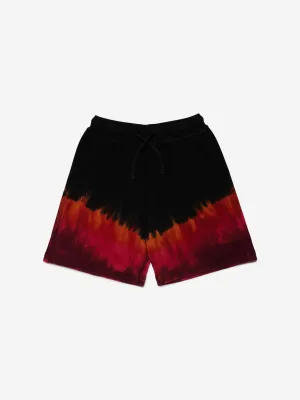 Dsquared2 Jongens Tie-Dye Logo Shorts in Zwart