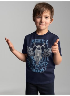 Trigema T-shirt TRIGEMA T-shirt met grote motorfiets-printmotief (1-delig)