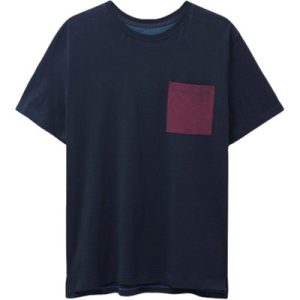 White Stuff Moor Mercerised Pocket T Shirt Dark Navy