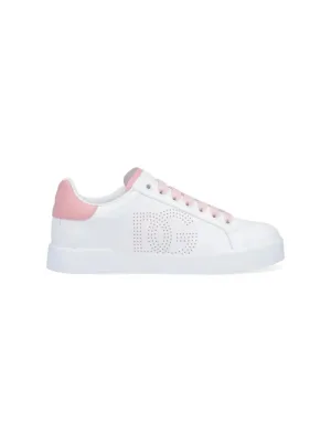 Dolce&Gabbana Low-Top Sneakers – Sneakers Pink in wit