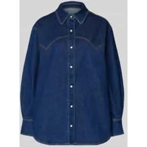 Scotch & Soda Relaxed fit jeansblouse met knoopsluiting