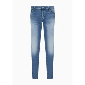 Men’s Armani Exchange J14 Skinny-Fit Jeans in Indigo