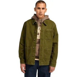 Timberland Kempshire Washed Canvas Chore Jacket Dark Olive