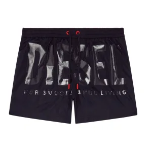 Diesel Heren BMBX-Ken-37 All-Over Print Boardshorts (Zwart)