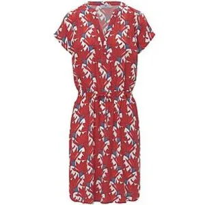 Jurk V-hals Van Peter Hahn rood