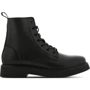 Tommy Jeans Lace Up Flat Sneakers Dames – Zwart –