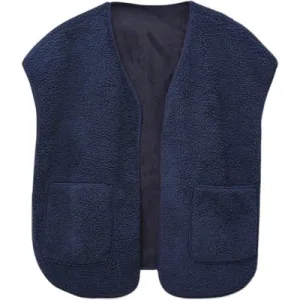 White Stuff Leia Borg Reversible Dark Navy