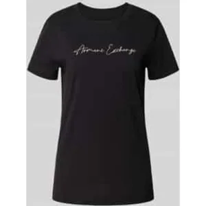 Armani Exchange T-shirt met labelstitching