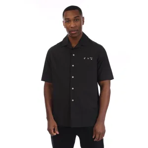 Men’s Off White OW Logo Holiday Shirt in Black