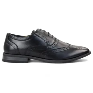 Zwarte klassieke Brogue Derby Oxford-schoenen voor heren