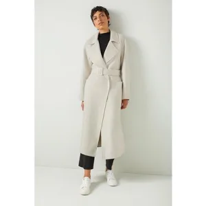 LK Bennett Anderson – Wrap Coat Cream