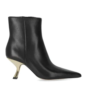 Michael Kors Boots – Luna Black Heeled Ankle Boot in zwart