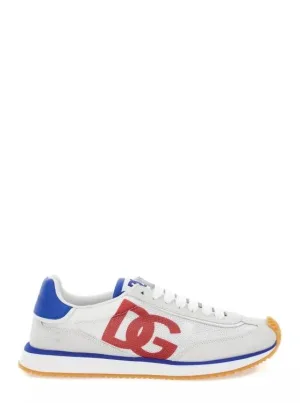 Dolce&Gabbana Low-Top Sneakers – Aria Multicolor Running Sneakers With Logo Detail in meerkleurig
