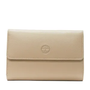 Leren portemonnee met drukknoop