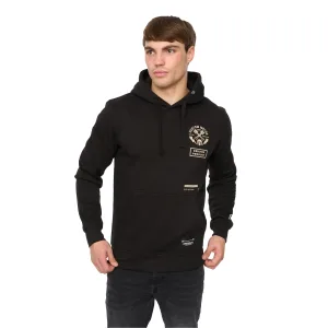 Crosshatch Heren Moules Hoodie (Zwart)